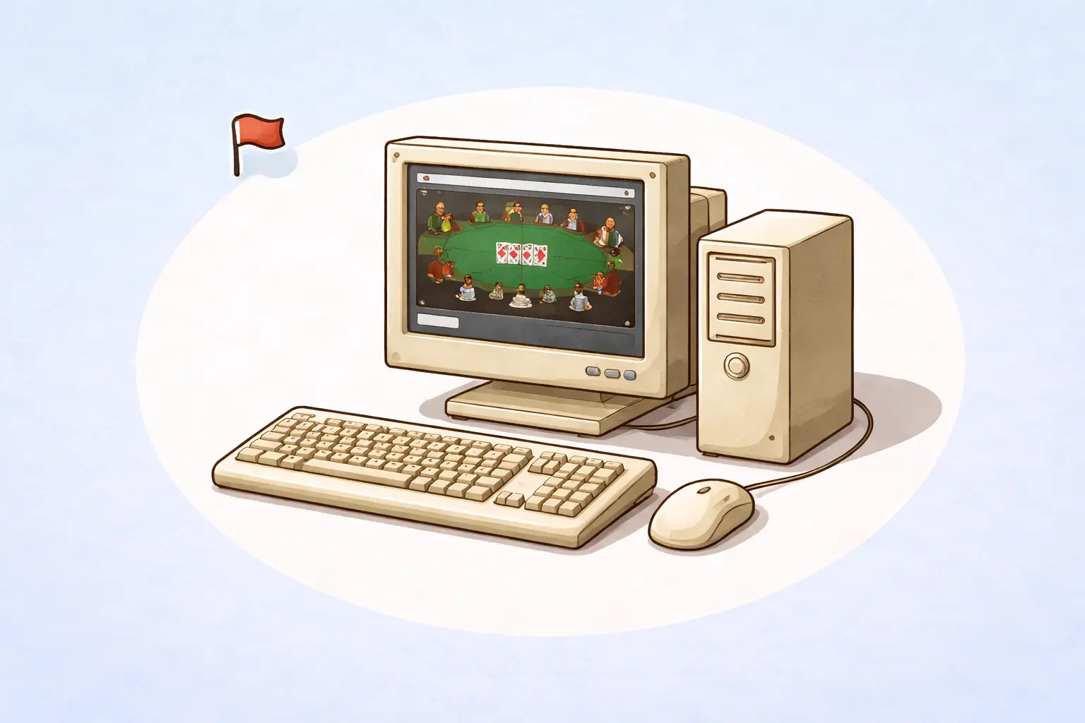Naissance du poker online