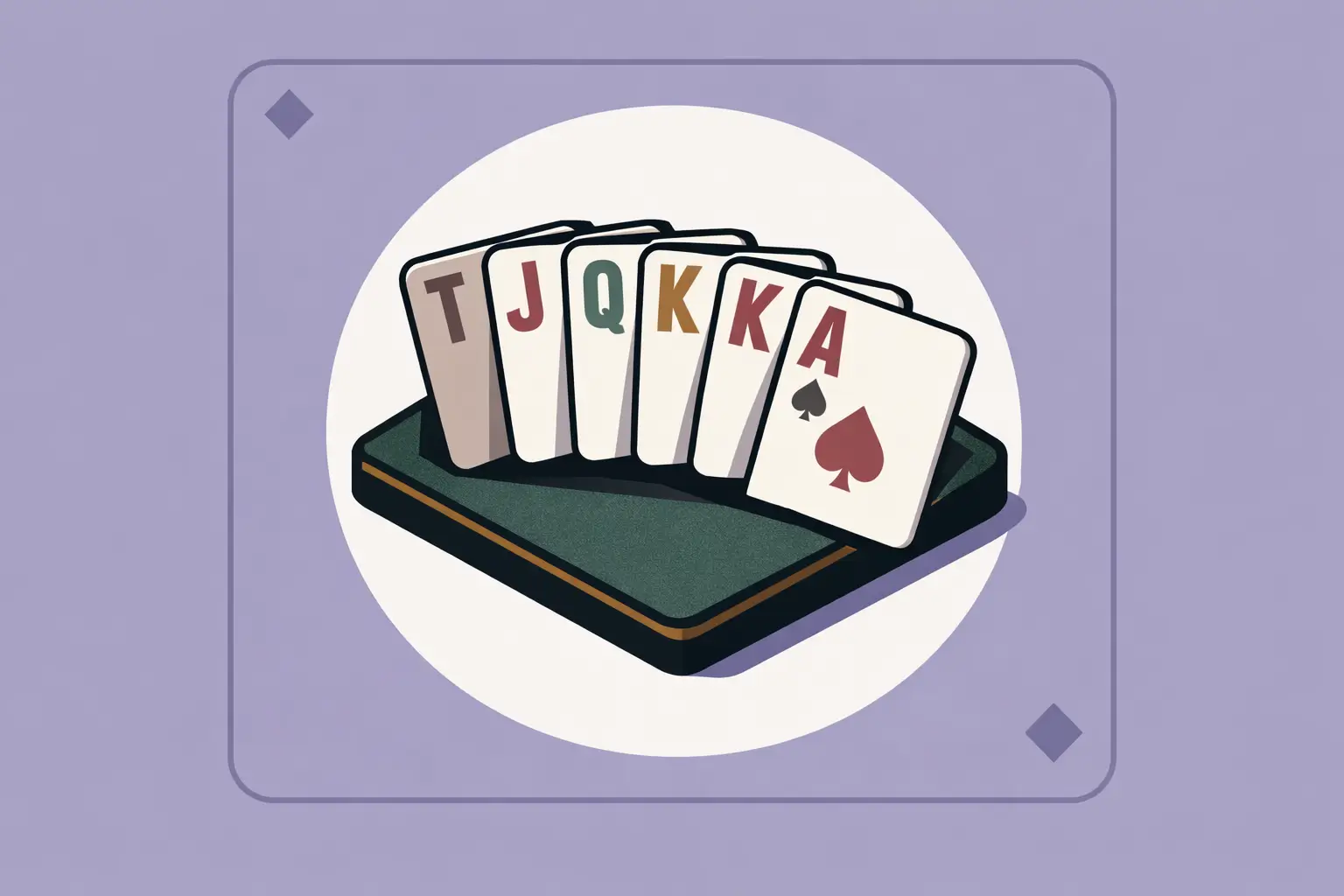 Jeu sur texture haute : T–J–Q–K–A