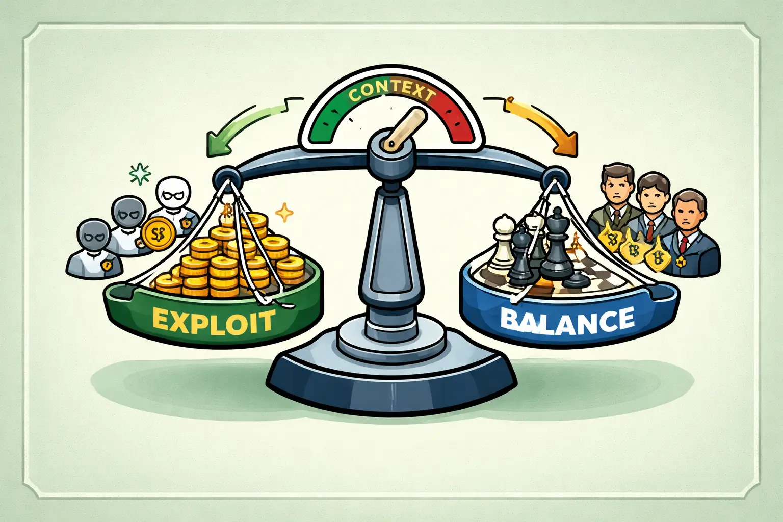 Exploitant vs équilibré